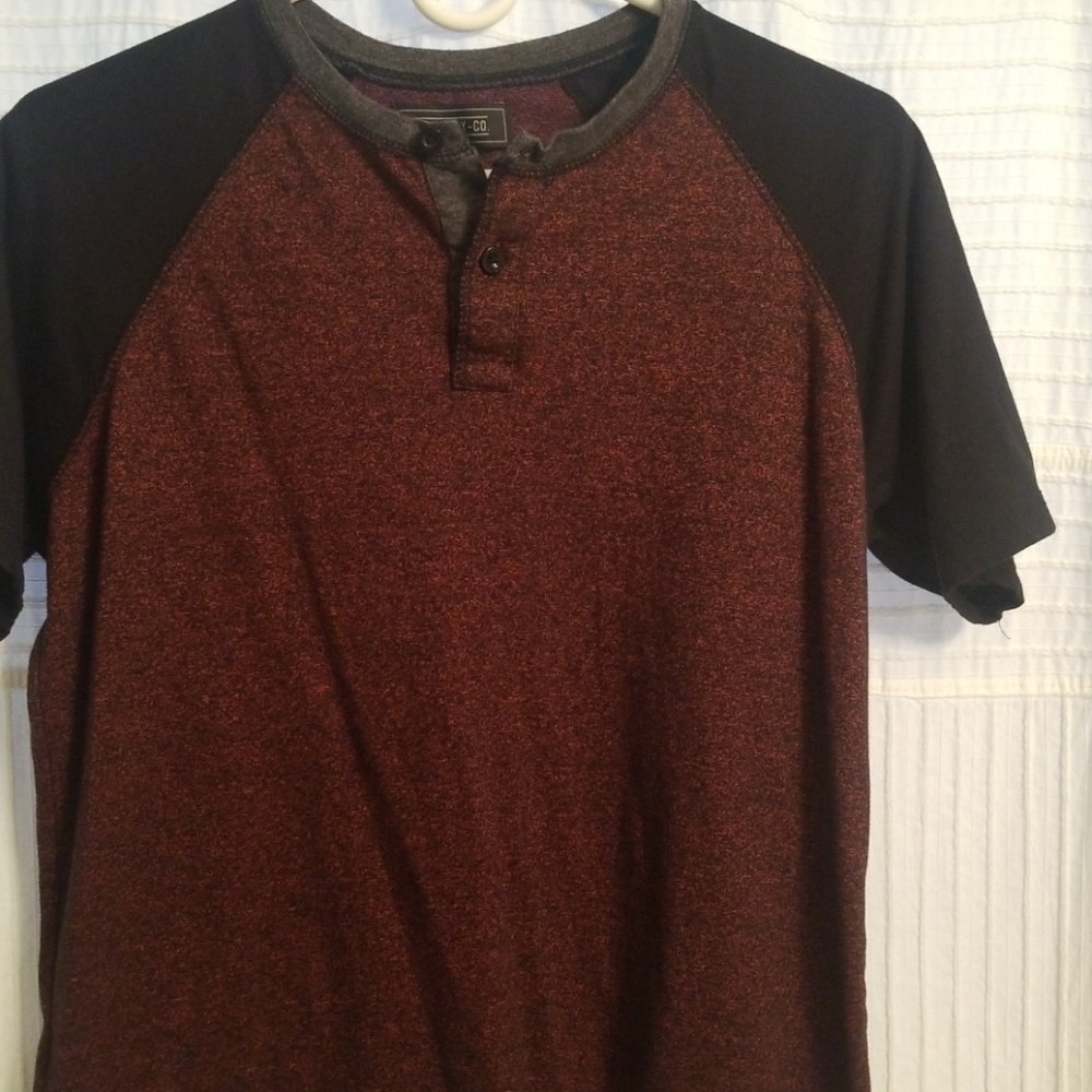Multi-color Henley by Dikotomy Med.
